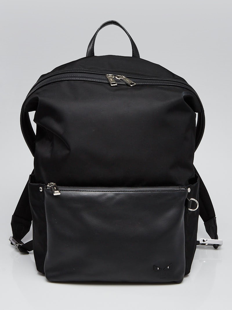 Fendi Black Nylon Backpack Bag 7VZ035
