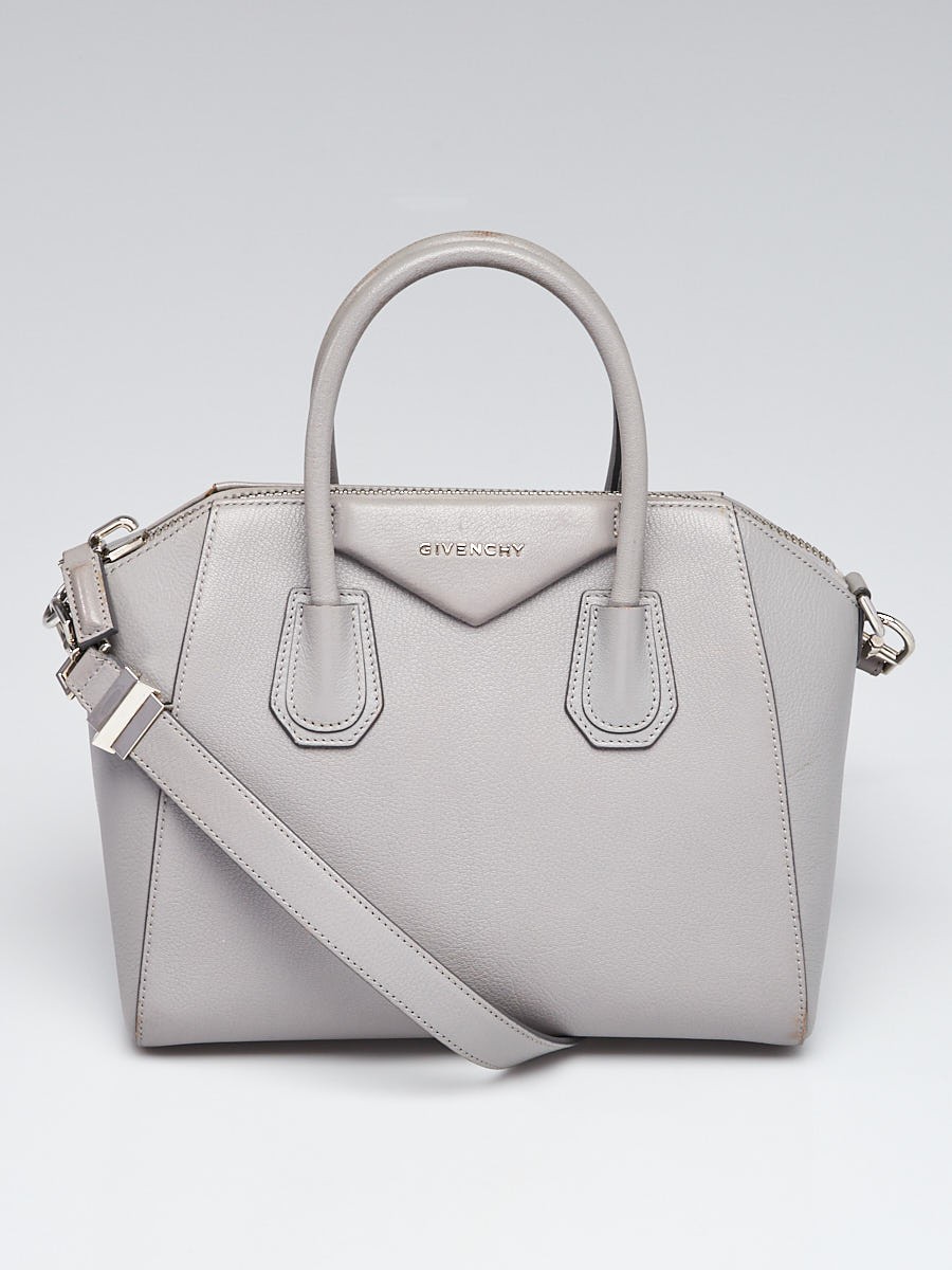 Givenchy Grey Sugar Goatskin Leather Small Antigona Bag
