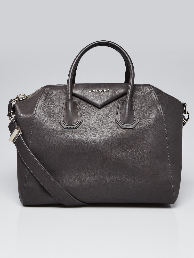 Givenchy Grey Sugar Goatskin Leather Medium Antigona Bag