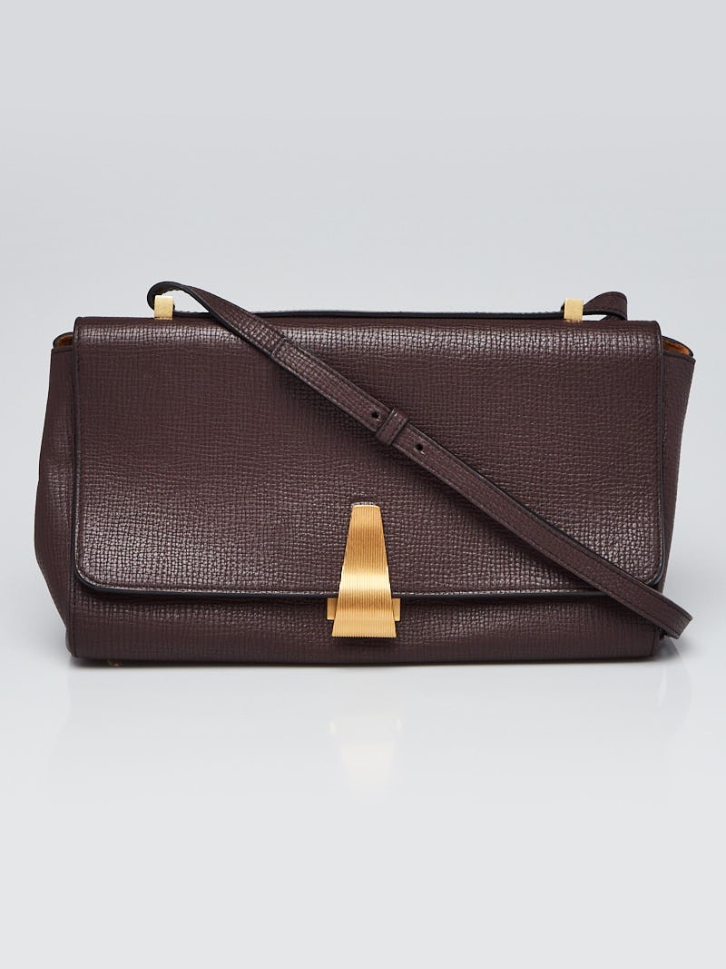 Bottega Veneta Ox Blood Grained Leather BV Angle Bag