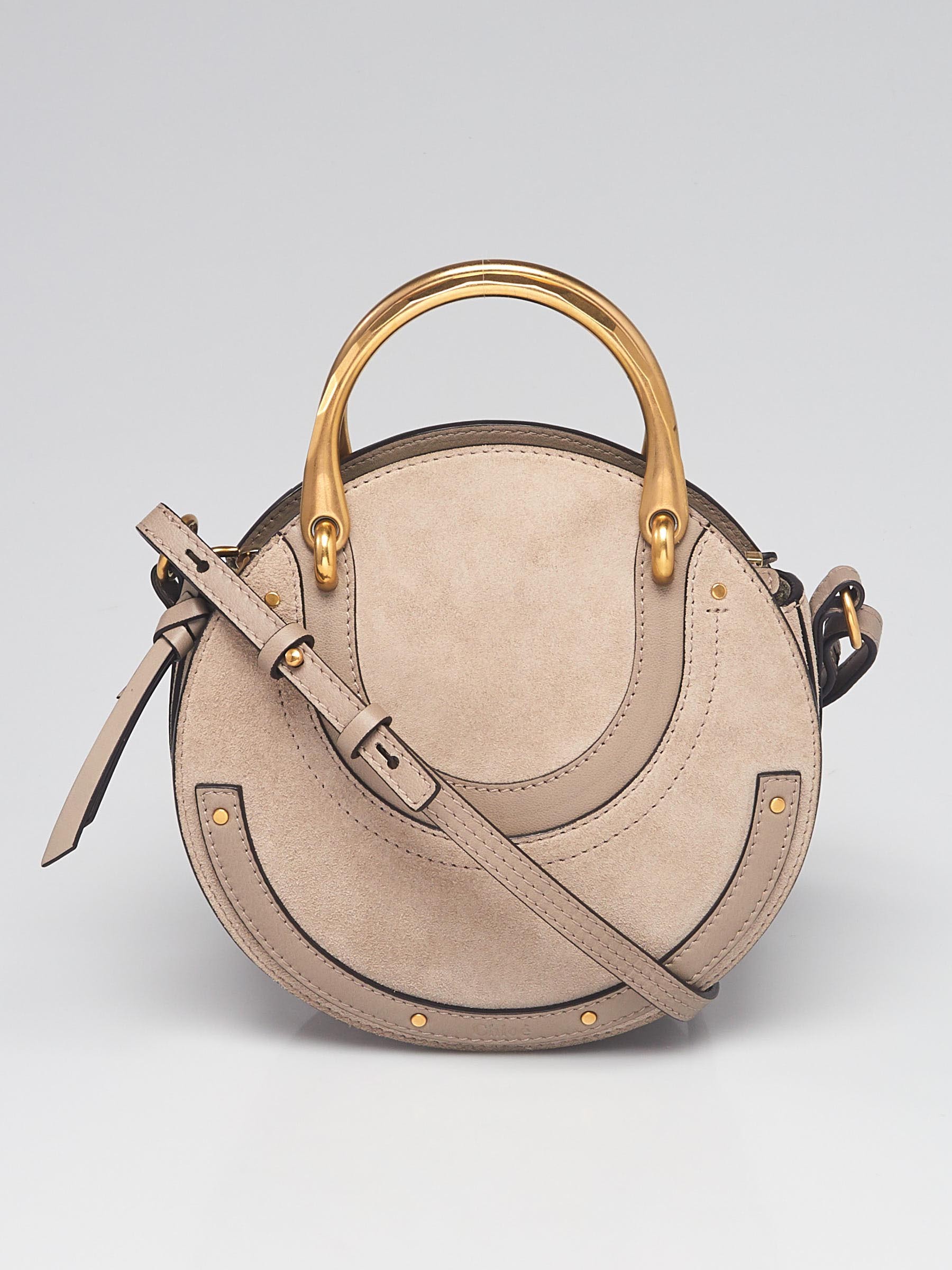 Chloe Motty Grey Suede Leather Small Pixie Bag