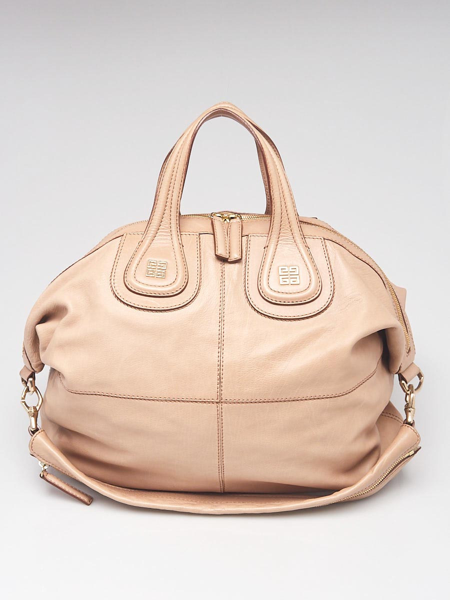 Givenchy Beige Lambskin Leather Large Nightingale Bag