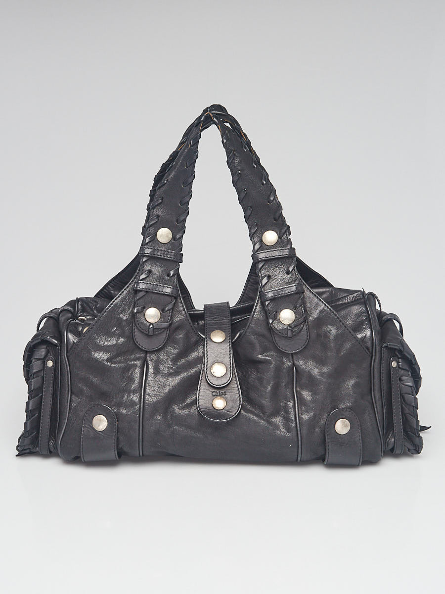 Chloe Black Buffalo Leather Silverado Bag