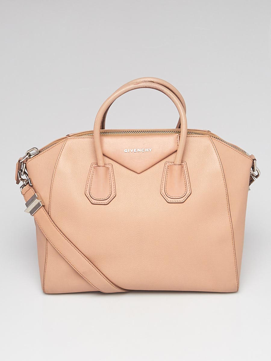 Givenchy Beige Sugar Goatskin Leather Medium Antigona Bag
