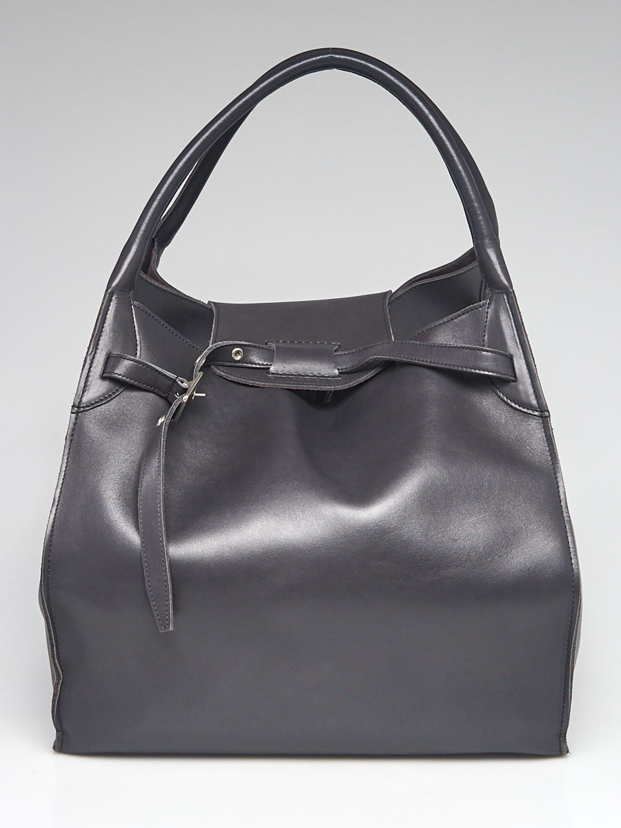 Celine Dark Grey Calfskin Leather Medium Big Bag