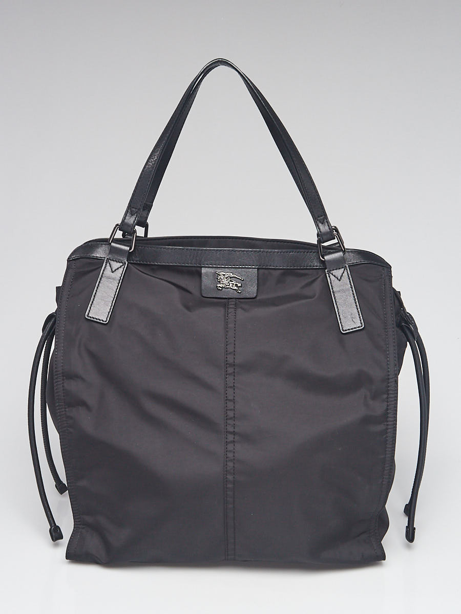 Burberry Black Nylon Packable Tote Bag