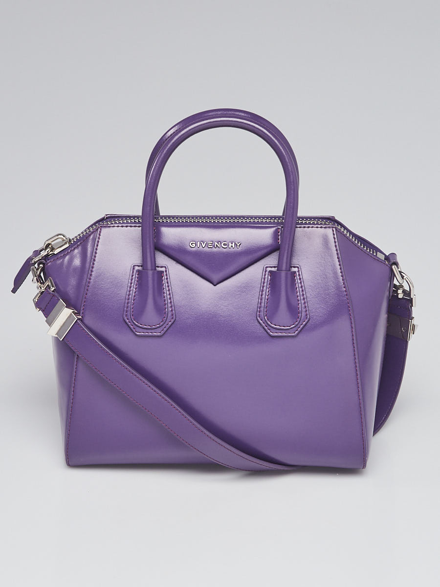 Givenchy Purple Smooth Leather Small Antigona Bag