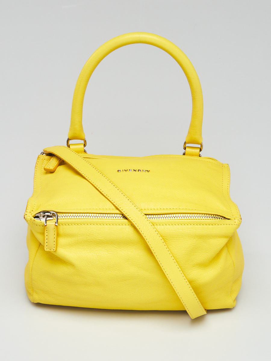 Givenchy Yellow Sugar Goatskin Leather Small Pandora Bag