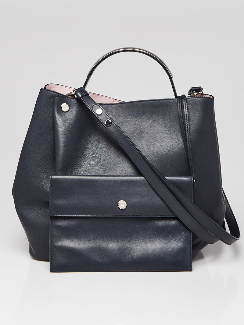 Christian Dior Black Leather Diorific Bucket Bag