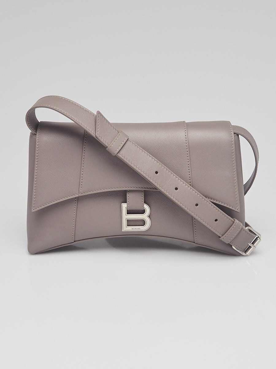Balenciaga Grey Treize Leather Soft Hourglass XS Shoulder Bag
