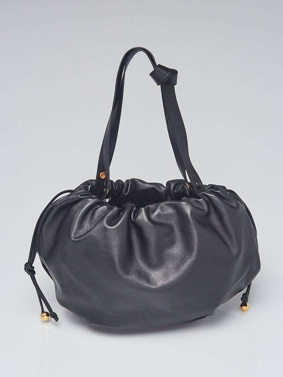 Bottega Veneta Black Nappa Leather Medium Bulb Shoulder Bag