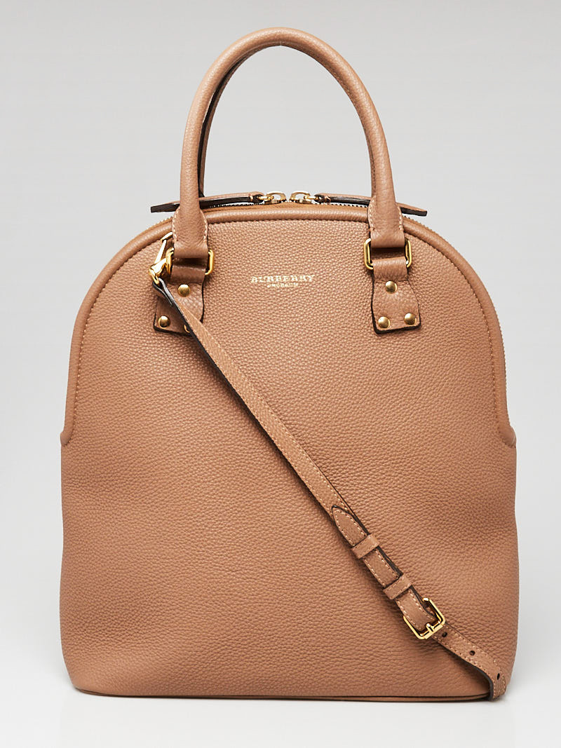 Burberry Brown Pebbled Leather Bloomsbury Bag