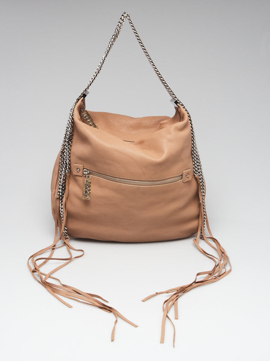 Christian Louboutin Natural Leather Marianna Rider Medium Hobo Bag