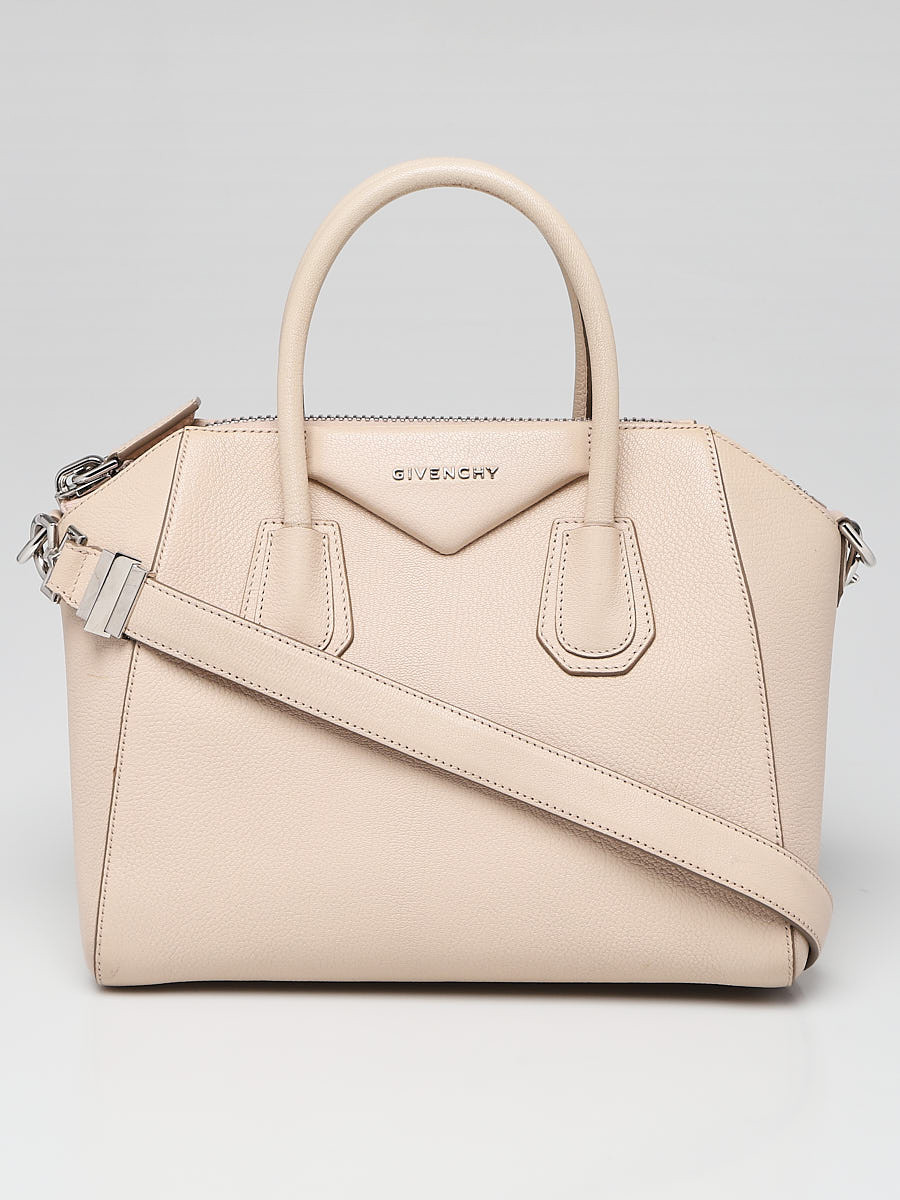 Givenchy Beige Sugar Goatskin Leather Small Antigona Bag