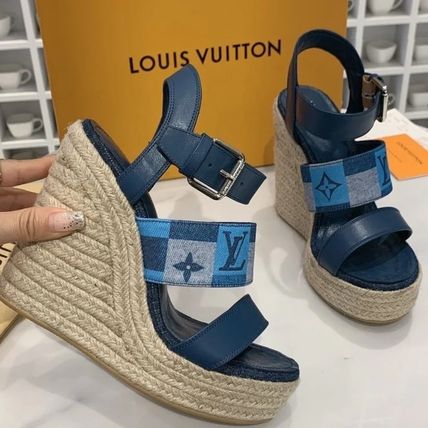 Louis Vuitton 2020 Cruise Monogram Casual Style Blended Fabrics Plain Leather 