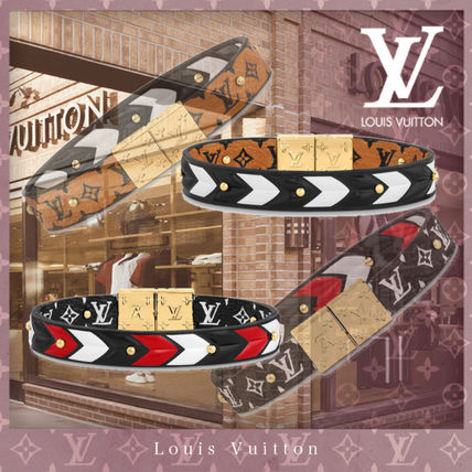 Louis Vuitton 2020 21AW Bangles Costume Jewelry Blended Fabrics Leather M6776E M6776F M6774E M6774F 