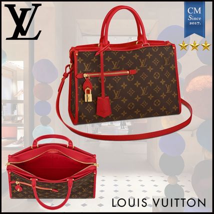 Louis Vuitton MONOGRAM Monogram Unisex Canvas Leather Logo Handbags 