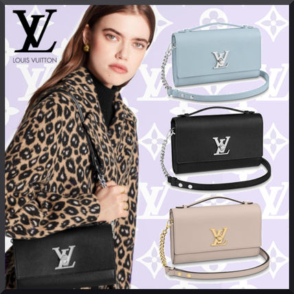 Louis Vuitton LOCKME 2020 SS Casual Style Calfskin Bag in Bag 2WAY Chain Plain Leather M56087 M56088 M56136 