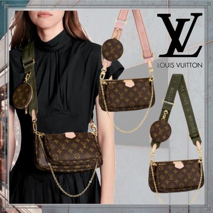 Louis Vuitton MONOGRAM Monogram 3WAY Leather Crossbody Handbags M44840 M44813 