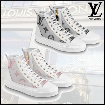 Louis Vuitton Monogram Plain Toe Rubber Sole Casual Style Street Style 1A87E6 1A87DQ 