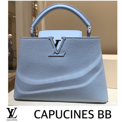 Louis Vuitton CAPUCINES Casual Style Leather Elegant Style Crossbody Formal Style 