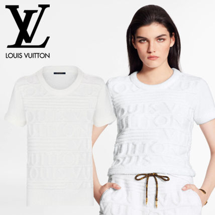 Louis Vuitton 2020 21AW Soft Wool Knit T Shirt With 3D Louis Vuitton Signature 1A83DI 