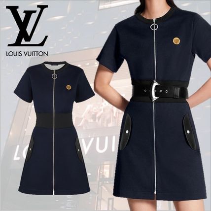 Louis Vuitton Dress With Ribbed Waist 1A61EA 