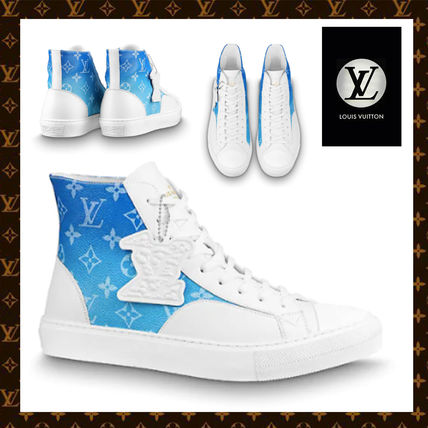 Louis Vuitton 2020 21AW Monogram Street Style Leather Logo Low Top Sneakers 