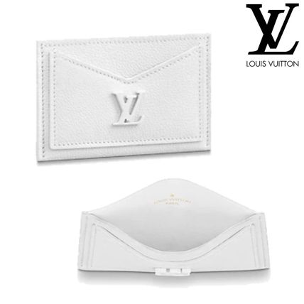 Louis Vuitton LOCKME 2020 SS Unisex Plain Leather Long Wallet Logo Card Holders M68727 