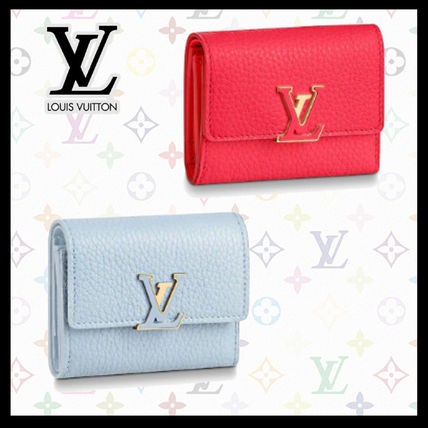 Louis Vuitton CAPUCINES 2020 SS Calfskin Leather Folding Wallet Small Wallet Logo M69061 M69069 
