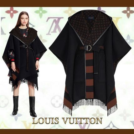 Louis Vuitton 2020 21AW Wool Plain Medium Party Style Elegant Style Logo Jackets 1A83TO 1A83TN 1A83TM 1A83TL 1A83TK 1A83TJ 1A88W2 