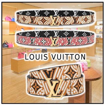 Louis Vuitton 2020 21AW 2020 21 AW LV CRAFTY ICONIC 30MM REVERSIBLE BELT rouge camel M0311U M0312U 