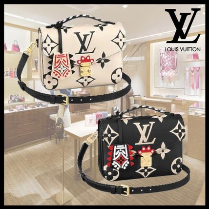 Louis Vuitton MONOGRAM 2020 21AW Monogram Casual Style Unisex Canvas Blended Fabrics 2WAY M45385 M45384 