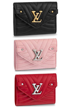 Louis Vuitton Plain Leather Folding Wallet Folding Wallets 