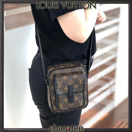 Louis Vuitton MONOGRAM MACASSAR Monogram Casual Style Unisex Calfskin Canvas Blended Fabrics 