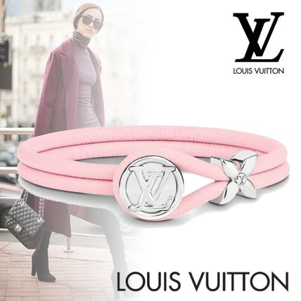 Louis Vuitton 2020 21AW Costume Jewelry Casual Style Blended Fabrics Flower Leather M6677E M6677F 