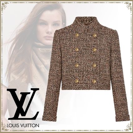 Louis Vuitton 2020 21AW Wool Nylon Blended Fabrics Elegant Style Formal Style Logo 