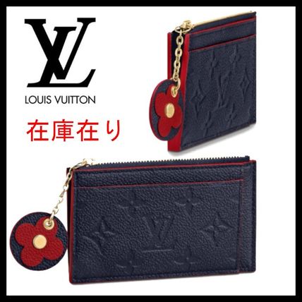 Louis Vuitton 2020 SS Monogram Leather Small Wallet Logo Coin Cases M68338 
