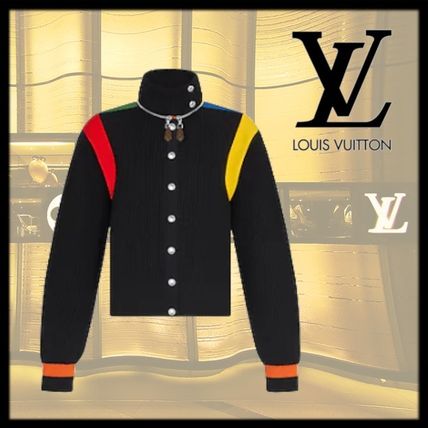 Louis Vuitton 2020 21AW Color Accent Sporty Ribbed Wool Knit Cardigan 1A83K4 