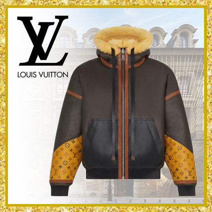 Louis Vuitton 2020 21AW Monogram Casual Style Blended Fabrics Street Style Leather 1A827Z 