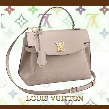Louis Vuitton LOCKME 2WAY Plain Leather Party Style Elegant Style Crossbody Logo M56094 