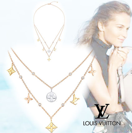 Louis Vuitton 2020 SS Idylle Blossom Charms Necklace 3 Golds And Diamonds Q94360 