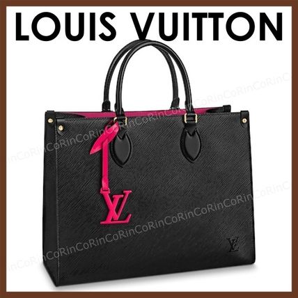 Louis Vuitton EPI 2020 SS Monogram Casual Style A4 Leather Totes 