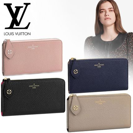 Louis Vuitton PORTEFEUILLE COMETE Flower Patterns Bi color Plain Leather Long Wallet Logo M68582 M63104 M63103 M63102 
