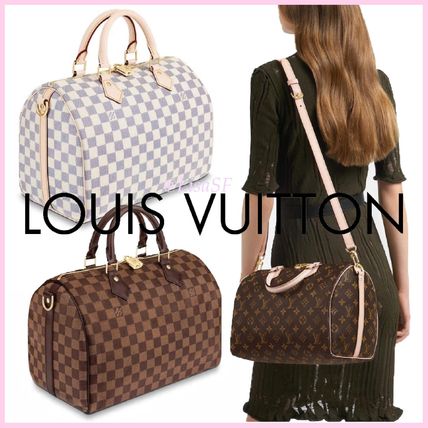 Louis Vuitton SPEEDY 2020 SS Other Plaid Patterns Monogram Canvas Blended Fabrics 3WAY M41112N41373N41367 