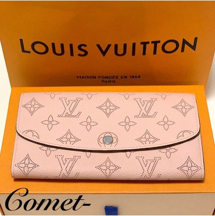 Louis Vuitton Monogram Leather Logo Long Wallets M60143 M60144 M60145 