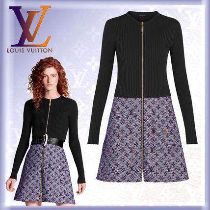 Louis Vuitton 2020 SS Bi Material Dress 1A6848 