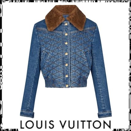 Louis Vuitton 2020 SS Short Casual Style Denim Blended Fabrics Elegant Style 1A5JB3 