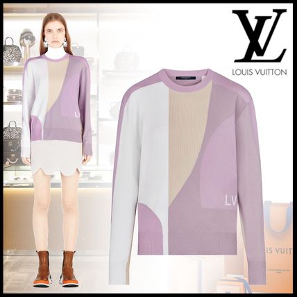 Louis Vuitton Crew Neck Short Casual Style Wool Long Sleeves Plain 1A51EP 1A51EO 1A51EN 1A51EM 1A51EL 1A51EK 1A51EJ 