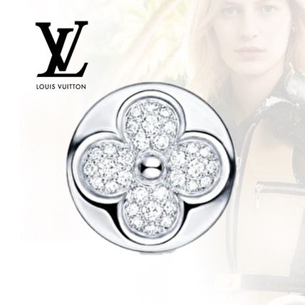 Louis Vuitton 2020 SS Diamond Blossom Sun Ear Stud White Gold And Diamonds Q96500 